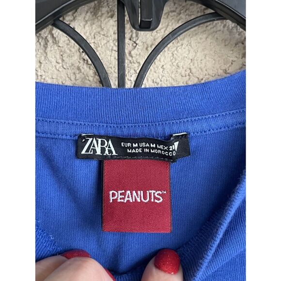 Zara Peanuts Graphic Tee - Size Medium - Multicolored - Picture 5 of 7